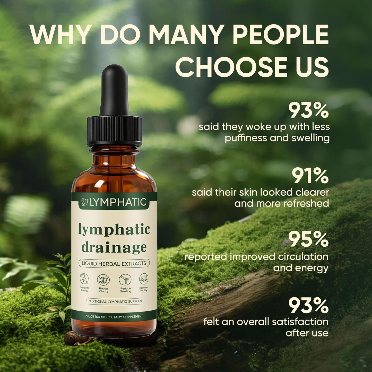 Lymphatic Drainage Drops, Lymphatic System Support, Immune System, Natural Herbal Blends, Vegan & Non-GMO (1) KXVUDE buy supplements Au