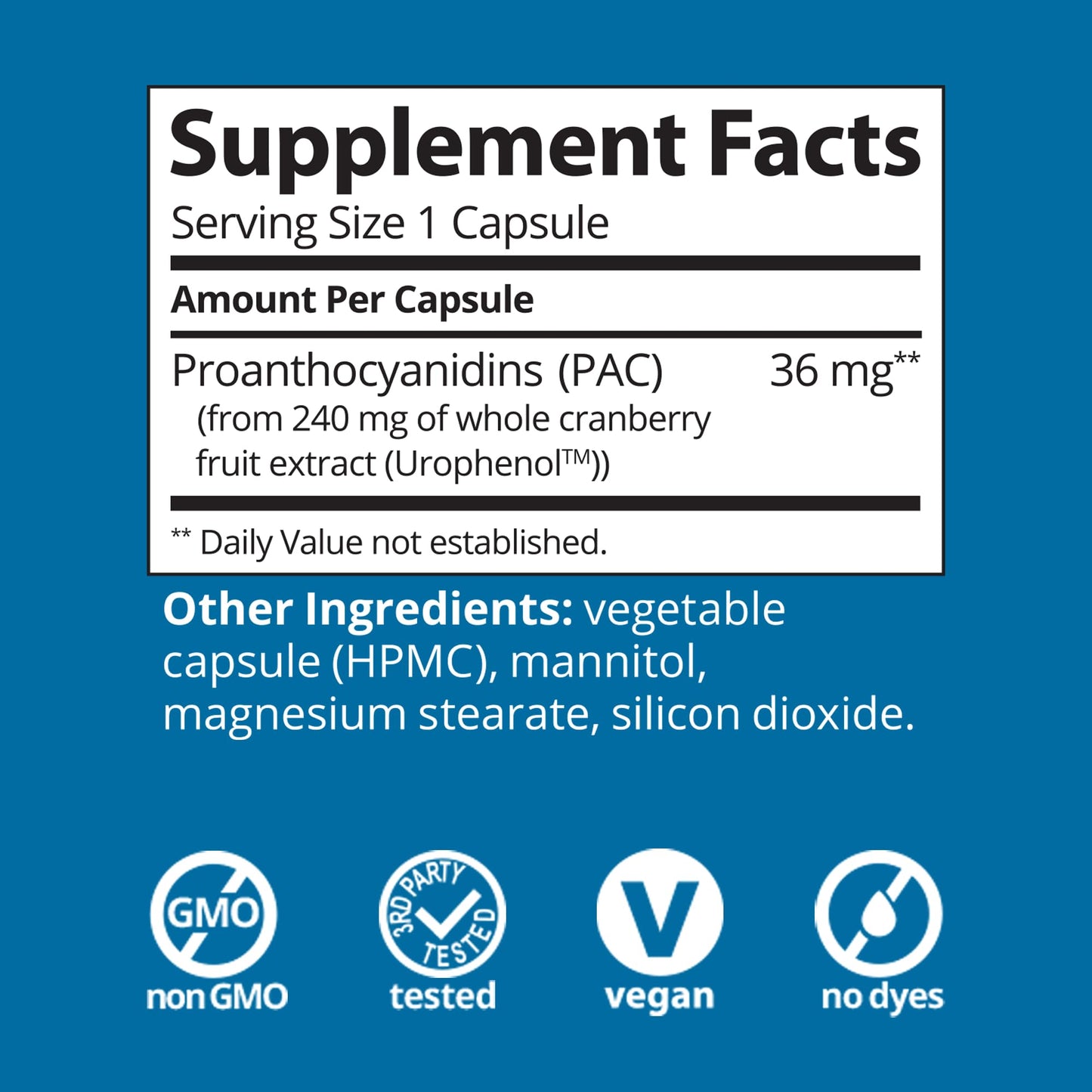 Solv Wellness Urinary Health 36 mg Cranberry PAC – Whole Cranberry Fruit Extract, Daily Urinary Tract Health Support, 30 Capsules Solv WellnessBuy Supplements Australia