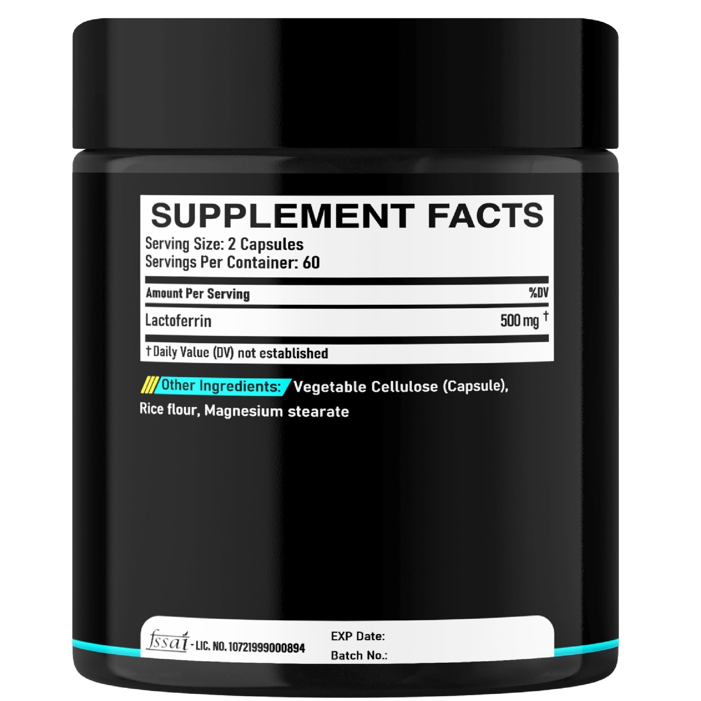 DEDICAD 500Mg Lactoferrin Supplement - 120 Capsules for 2-Month Supply DEDICAD buy supplements Au