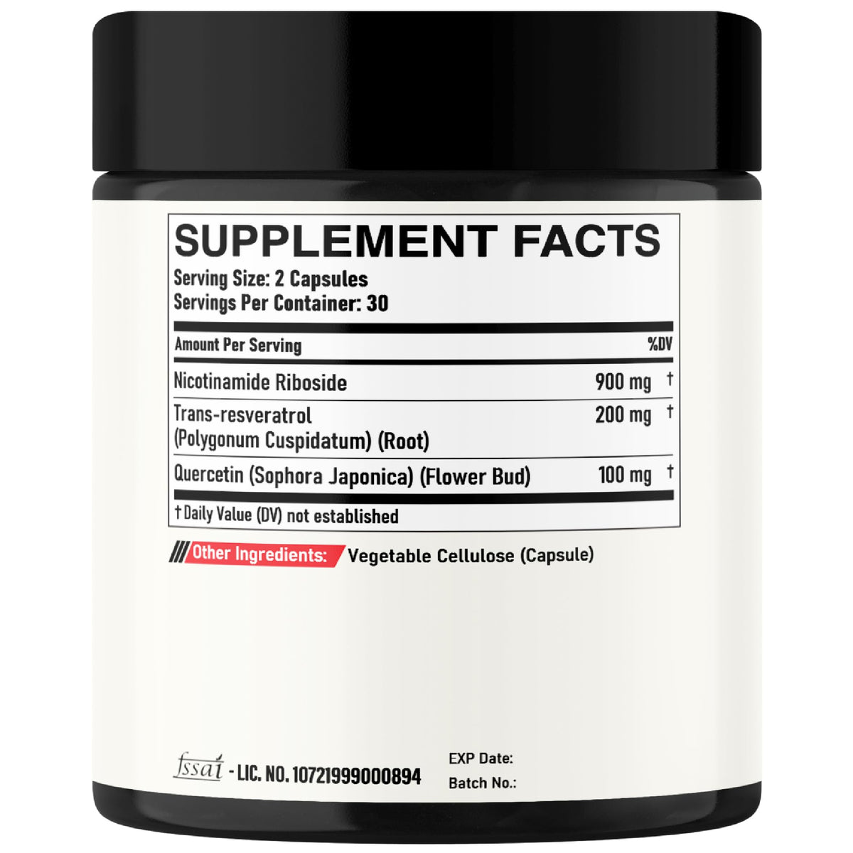 DEDICAD NAD Supplement with Nicotinamide Riboside, Trans-Resveratrol, Quercetin - Cellular Energy & Repair, Vitality, Healthy Aging - 60 Count DEDICADÂ buy supplements Au