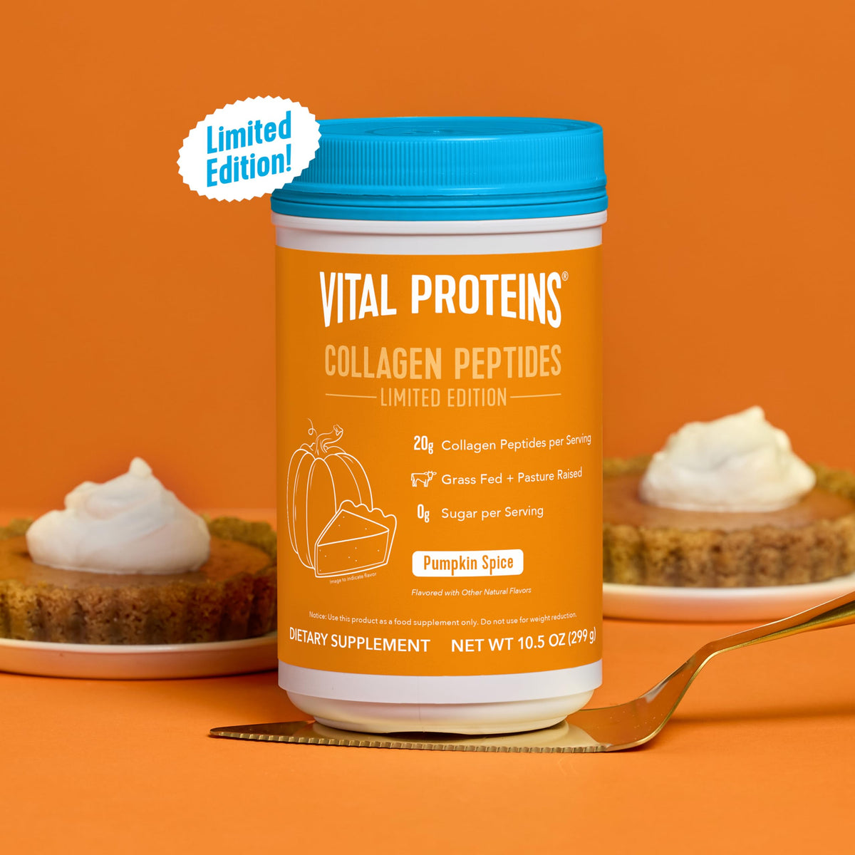 Vital Proteins® Pumpkin Spice Collagen Peptides, 20g Collagen Peptides, Healthy Hair, Skin, Nails & Joints