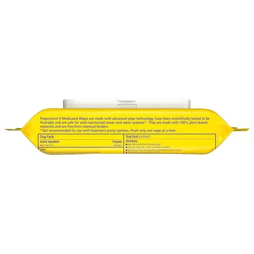 Preparation H Hemorrhoid Flushable Wipes with Witch Hazel for Skin Irritation Relief - 48 Count Preparation HBuy Supplements Australia