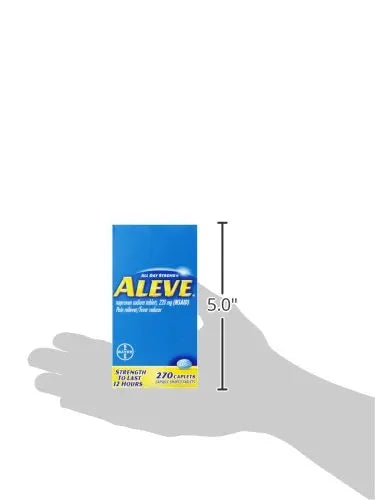 Aleve Caplets, Naproxen Sodium 220 mg (NSAID), Pain Reliever/Fever Reducer, #1 Orthopedic Surgeon Recommended, 270 Count AleveBuy Supplements Australia