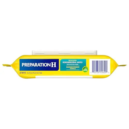 Preparation H Hemorrhoid Flushable Wipes with Witch Hazel for Skin Irritation Relief - 48 Count (Pack of 4) Preparation HBuy Supplements Australia