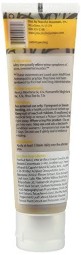 Peaceful Mountain Arnica Plus Homeopathic Gel - Natural Homeopthic Gel for Sore or cramping Muscles - 2oz Peaceful MountainBuy Supplements Australia