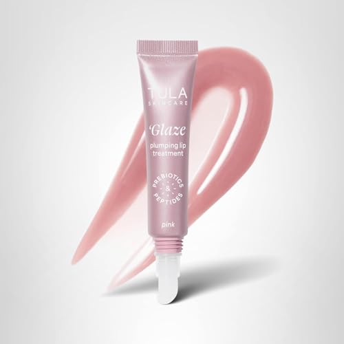 TULA Skin Care Rose Glow + Get It Lip Balm - Hydrating Peptide Lip Treatment with Hyaluronic Acid & Vitamin E, 0.28 oz., Rosy Tint TULABuy Supplements Australia