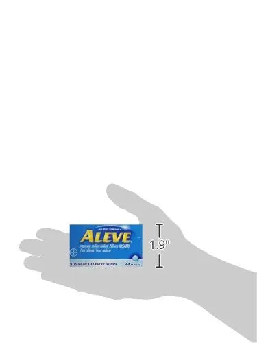 Aleve Tablets with Naproxen Sodium, 220mg (NSAID) Pain Reliever/Fever Reducer, 24 Count, Blue AleveBuy Supplements Australia