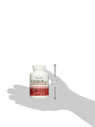 FruitFast CherryFlex 100% Red Tart Organic Cherry Concentrate Supplement - Chewable Softgel - 60 Count - Non-GMO and Gluten Free - Promotes Healthy Joint Function* FruitFastBuy Supplements Australia
