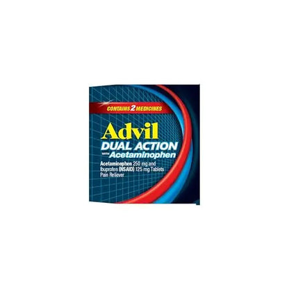 Advil Dual Action Coated Caplets, 125 Mg Ibuprofen and 250 Mg Acetaminophen per Dose (2 Dose Equivalent) for 8 Hour Pain Relief - 216 Count AdvilBuy Supplements Australia