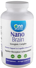 One Planet Nutrition Nano Brain 500 mg Capsules (120 Count) - Synergistic Blend of Bacopa, Curcumin, Boswellia & Ginkgo - Enhances Mental Clarity & Memory - Non-GMO, Vegan, Gluten Free One Planet NutritionBuy Supplements Australia