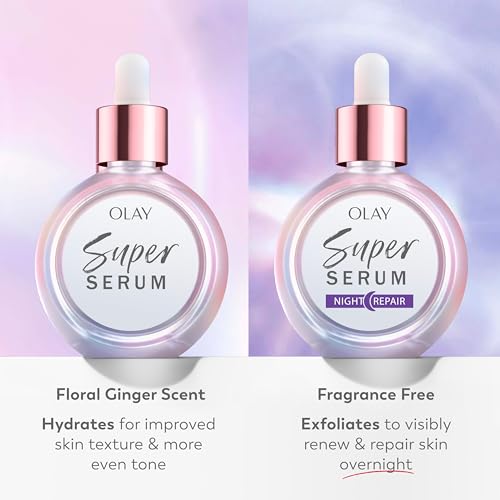 Olay Super Serum - Glow Serum for Face - Activated Niacinamide, Vitamin C & E, Collagen Peptide, AHA - 5-in-1 Benefits - Brightens, Hydrates, Smooths, Firms, Evens Tone, Proactive Anti-Aging, 1.7 Oz OlayBuy Supplements Australia