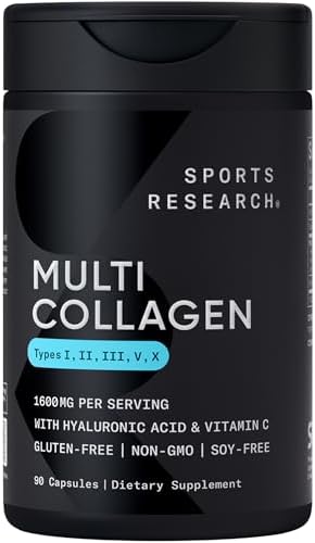 Sports Research® Healthy Hair Essentials - Biotin 10,000mcg with Organic Coconut Oil Vitamin B7 for Healthy Skin and Hair Support + Multi Collagen Pills Peptides with Hyaluronic Acid & Vitamin C Sports Research buy supplements Au