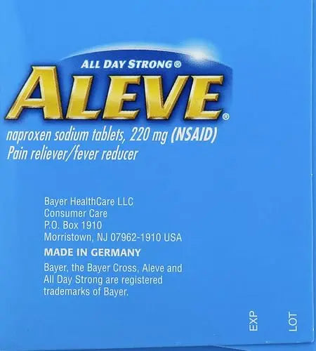 Aleve Caplets, Naproxen Sodium 220 mg (NSAID), Pain Reliever/Fever Reducer, #1 Orthopedic Surgeon Recommended, 270 Count AleveBuy Supplements Australia