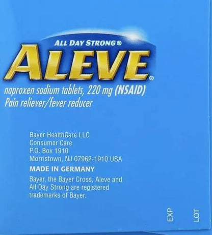 Aleve Caplets, Naproxen Sodium 220 mg (NSAID), Pain Reliever/Fever Reducer, #1 Orthopedic Surgeon Recommended, 270 Count AleveBuy Supplements Australia