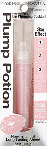 Physicians Formula Plump Potion™ Needle-Free Lip Plumping Cocktail Lip Gloss, Pink Crystal Potion, Hypoallergenic, Fragrance Free, Dermatologist Approved Physicians FormulaBuy Supplements Australia