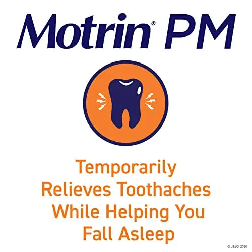 Motrin PM Pain Relief Caplets with 200 mg Ibuprofen & 38 mg Diphenhydramine Sleep Aid, Nighttime Pain Reliever for Minor Aches & Pains Helps You Fall Asleep & Stay Asleep, 20 ct MotrinBuy Supplements Australia