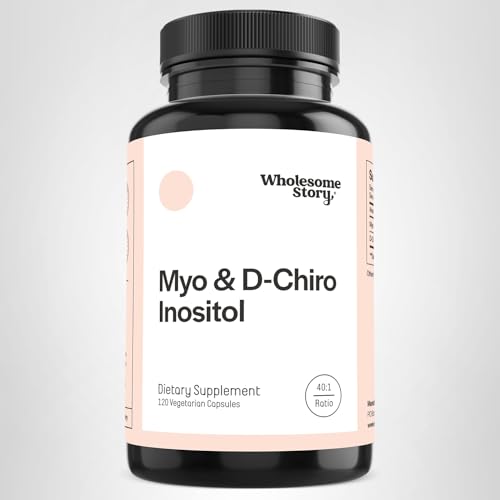 Wholesome Story Myo-Inositol & D-Chiro Inositol Supplement for Women | Fertility Supplements for Hormonal Balance & Ovarian Health Support