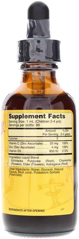 Systemic Formulas Tuff Play Kids Immune Support Supplement, 2 Fl Oz, with Vitamins C, D3 and Zinc #530 Systemic FormulasBuy Supplements Australia