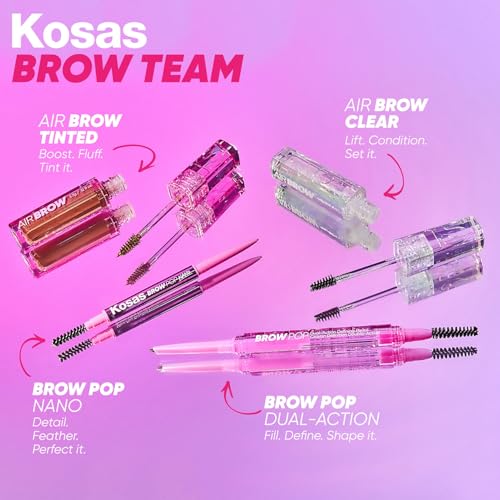 Kosas Brow Pop Eyebrow Pencil – Brow Pencil with Spoolie, Medium Brown KosasBuy Supplements Australia