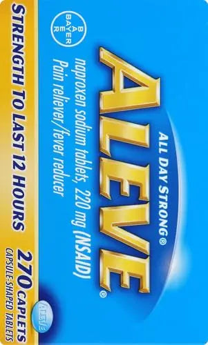 Aleve Caplets, Naproxen Sodium 220 mg (NSAID), Pain Reliever/Fever Reducer, #1 Orthopedic Surgeon Recommended, 270 Count AleveBuy Supplements Australia