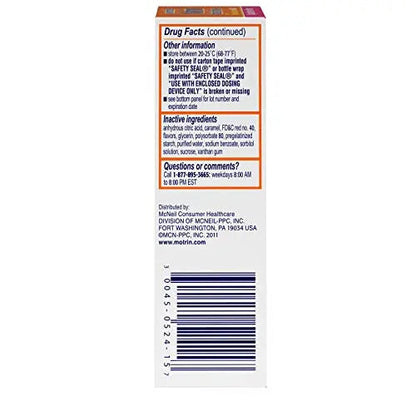 Concentrated Motrin Aspirin, 0.5 Fluid Ounce MotrinBuy Supplements Australia