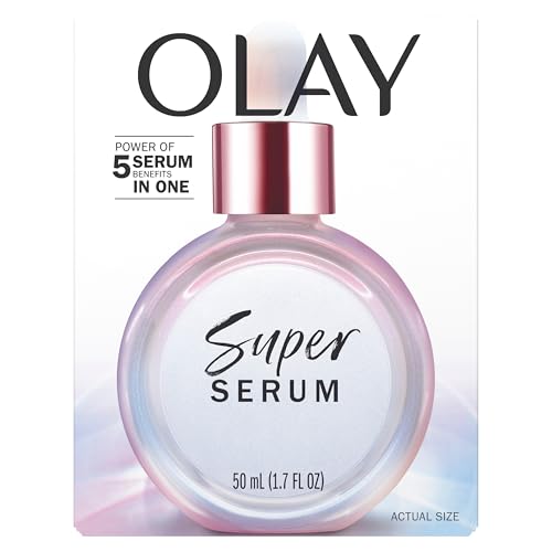 Olay Super Serum - Glow Serum for Face - Activated Niacinamide, Vitamin C & E, Collagen Peptide, AHA - 5-in-1 Benefits - Brightens, Hydrates, Smooths, Firms, Evens Tone, Proactive Anti-Aging, 1.7 Oz OlayBuy Supplements Australia