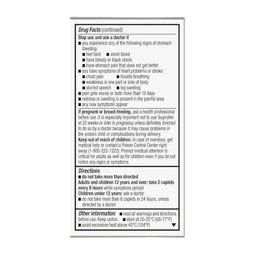 GoodSense Dual Action Acetaminophen and Ibuprofen (NSAID) Tablets, 250 mg/125 mg, Back Pain, 72 Count GoodSenseBuy Supplements Australia