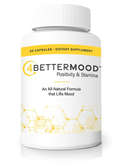 4BETTERMOOD Positivity & Stamina Capsule (30ct) Premium Mood Supplement - Enhance Mood & Promote Emotional Balance - Rhodiola, L-Theanine. Bocopa monnnieri, Velvet Bean, Skull Cap & Ashwaganda. 4BETTERMOOD Positivity & Stamina buy supplements Au