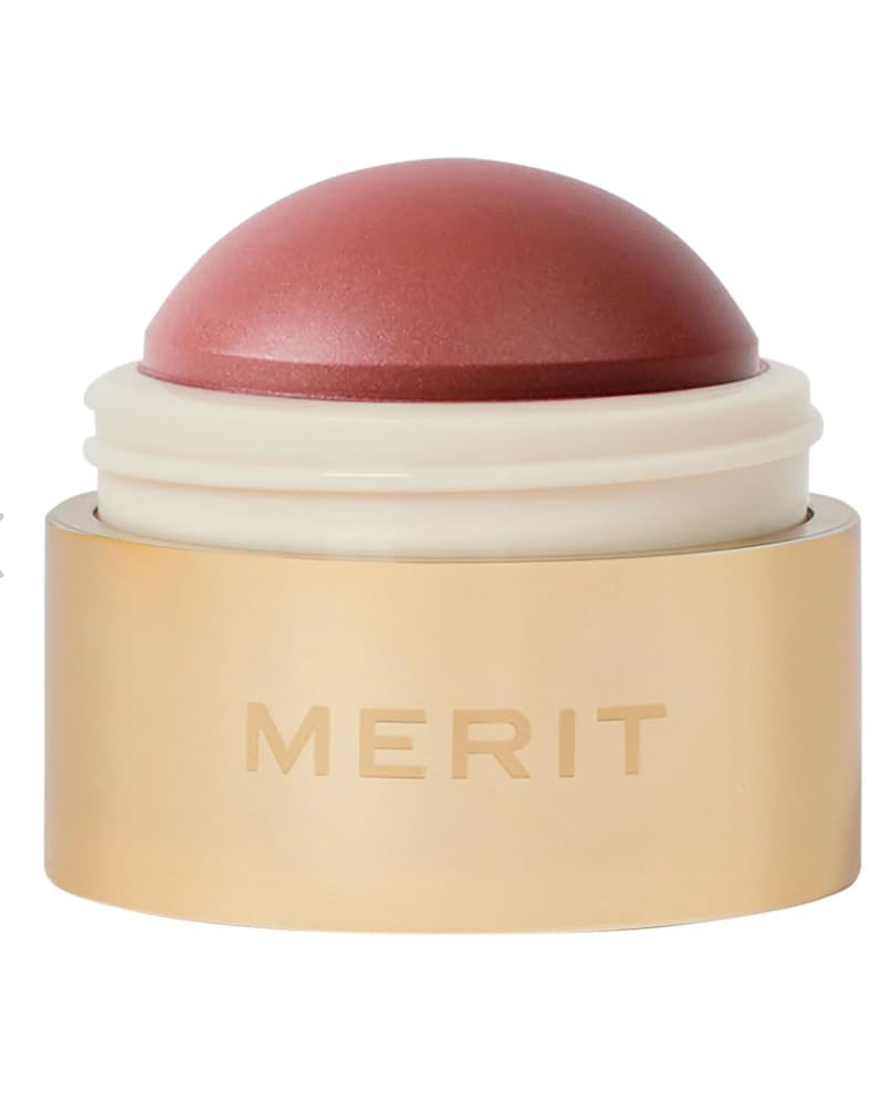 Merité Cheeky Cream Blush, Lightweight Buildable Color Balm with Vitamin E for Cheeks and Lips Flush Balm Cream Blush (0.31oz) (Cheeky - Cool Pink) GenericBuy Supplements Australia