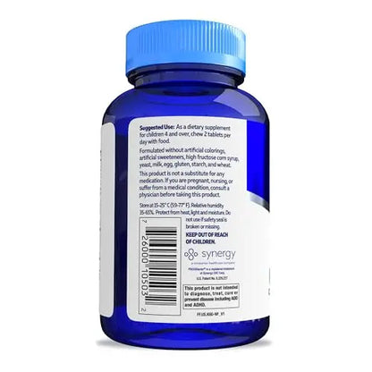 Focus Factor Kids Complete Daily Chewable Vitamins: Multivitamin & Neuro Nutrient (Brain Function) w/Vitamin B12, C, D3-60 Count Focus Factor