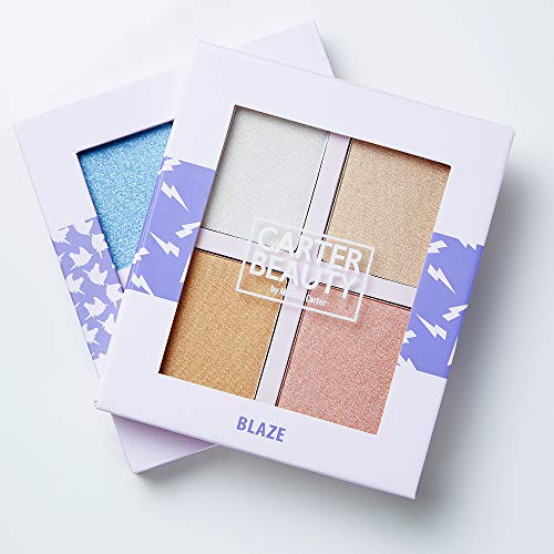 Carter Beauty By Marissa Carter Mini Highlighter Palette | Long Lasting Makeup | Shimmer & Matte Shades (Blaze) Carter BeautyBuy Supplements Australia