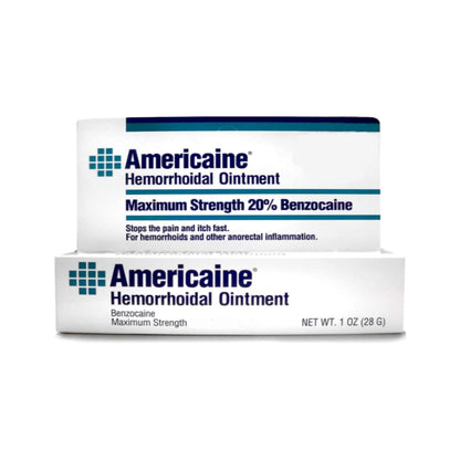 Americaine Hemorrhoidal Ointment Maximum Strength 20% Benzocaine 1 oz (Pack of 2) AmericaineBuy Supplements Australia