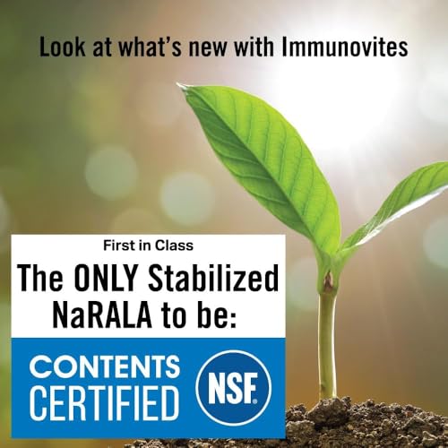 IMMUNOVITES Stabilized R-Alpha Lipoic Acid ((True)) 600mg per Serving [[High Potency & up to 40x Increased Absorption]]
