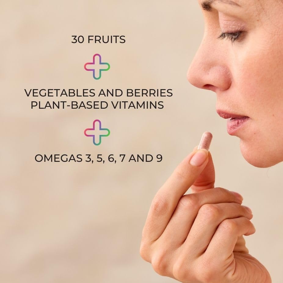 JuicePlus+ Fruit Blend: Plant-Based Whole Food Supplement with Apple, Peach, Cranberry, & More! - Vegan, Gluten-Free, Non-GMO, Kosher - Packed with Plant-Based Vitamins - 1 Bottle (60 Servings) Juice Plus+ buy supplements Au