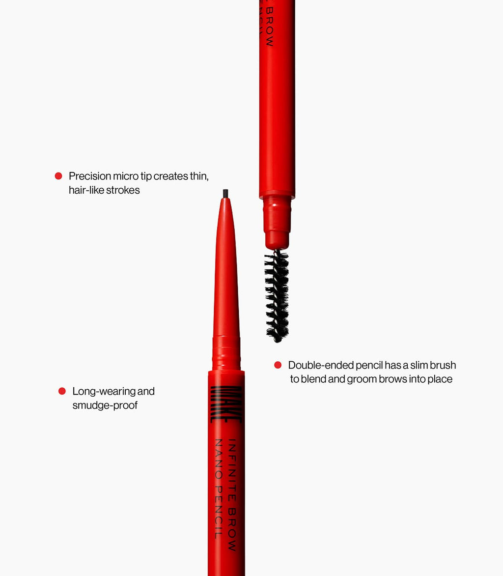 MAKE Beauty Nano Brow, Micro Eyebrow Pencil. Long-Lasting Smudgeproof Eye Brow Makeup for Hairlike Lines. Precision Liner for Natural-Looking Eyebrows - Shade, Warm Taupe MAKEBuy Supplements Australia