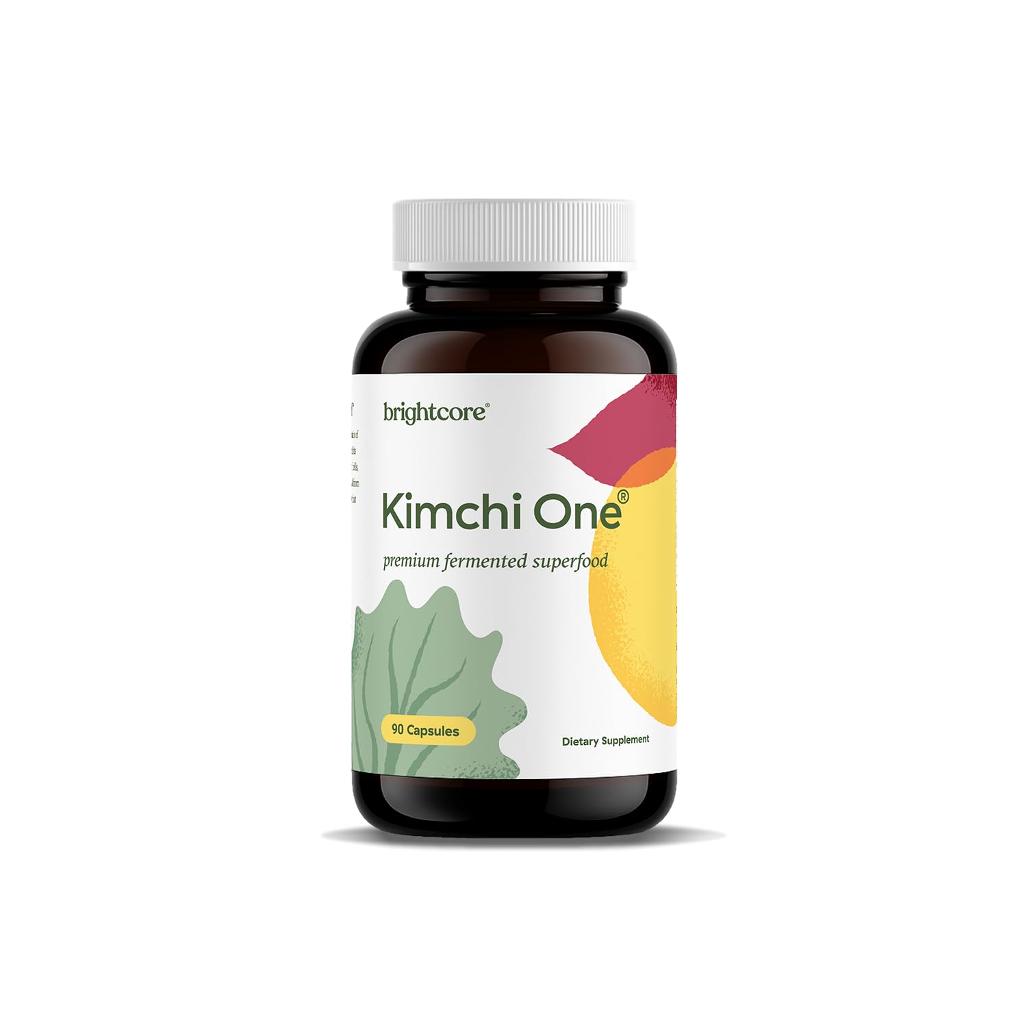 Brightcore Nutrition - Kimchi One, Kimchi Powder Capsules, Probiotics, Enzymes, & Antioxidant Supplement, Premium Gut Health Superfood