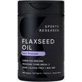 Sports Research® Vegan Flaxseed Oil (1200mg) Herbal Supplement with Plant-Based ALA Omega 3 - Vegan Certified & Non-GMO Verified - Gluten, Soy & Carrageenan Free (180 Veggie Softgels) Sports Research buy supplements Au