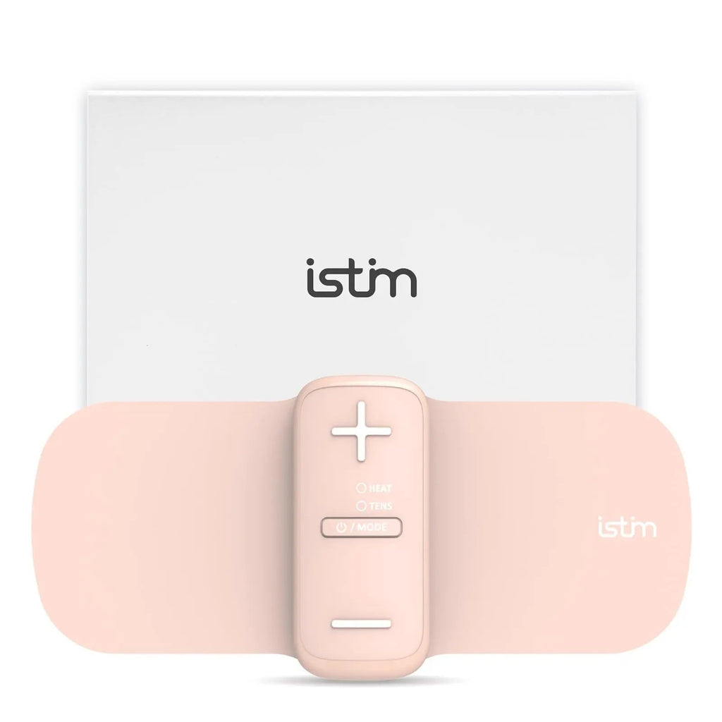 iStim S1 Wireless TENS Unit for Menstrual Relief – Period Pain Relief Device for Period Cramps and Back Pain, TENS Machine with Heat, Rechargeable Drug-Free TENS Massager with Japanese Gel Pads iSTIMBuy Supplements Australia