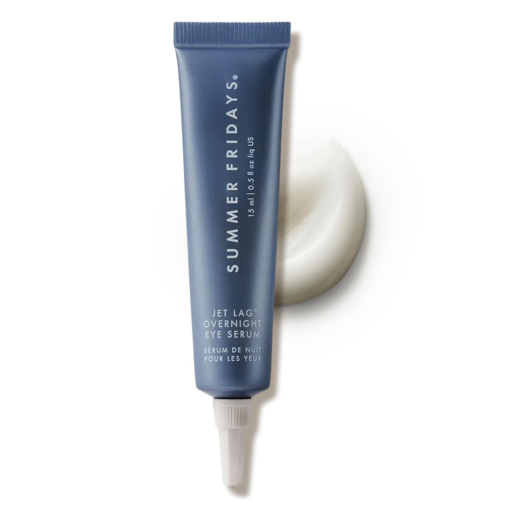Summer Fridays Jet Lag Overnight Eye Serum - Nourishing Undereye Treatment for Dark Circles - Helps to Hydrate, Smooth, Firm & Depuff - Enriched with Glycerin to Lock in Moisture (0.5 Fl Oz) Summer FridaysBuy Supplements Australia