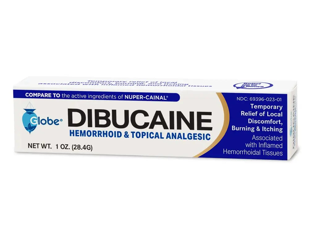 (3 Pack) Globe Dibucaine 1% Hemorrhoid Treatment Ointment - 1 Oz Rapid Numbing Relief, Hemorrhoid Treatment from Itch and Burn GlobeBuy Supplements Australia