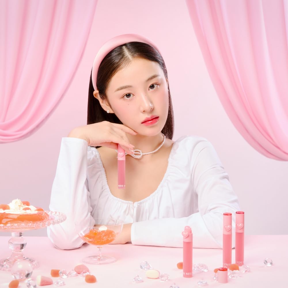 YNM Heart Jelling Tint, PEPPER JELLING, Silicone Lip Brush Included, K-Beauty, Non-Sticky, Moisturizing, Smudge-Proof, Korean Lip Tint, Long-Lasting, Vivid Color, 0.09 oz YNMBuy Supplements Australia