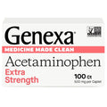 Genexa Clean Acetaminophen 500mg Extra Strength, Dye Free Pain Reliever Fever Reducer, 0% Artificial Additives, Pain Medicine for Adults, Relieves Headache, Backache, Minor Arthritis Pain, 100 Tablets GenexaBuy Supplements Australia