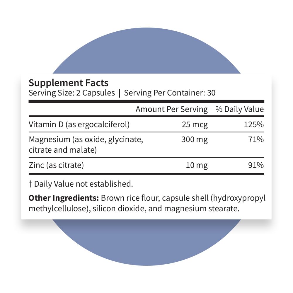 Pattern Wellness Magnesium Complex – Supports Muscle, Bone & Relaxation Health – with Zinc & Vitamin D – Daily Support Formula – 60 Vegan Capsules Pattern Wellness buy supplements Au