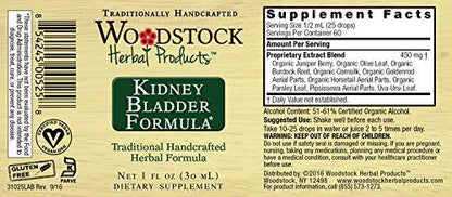 WOODSTOCK HERBAL PRODUCTS Kidney Bladder Formula, 1 FZ WOODSTOCK HERBAL PRODUCTS buy supplements Au