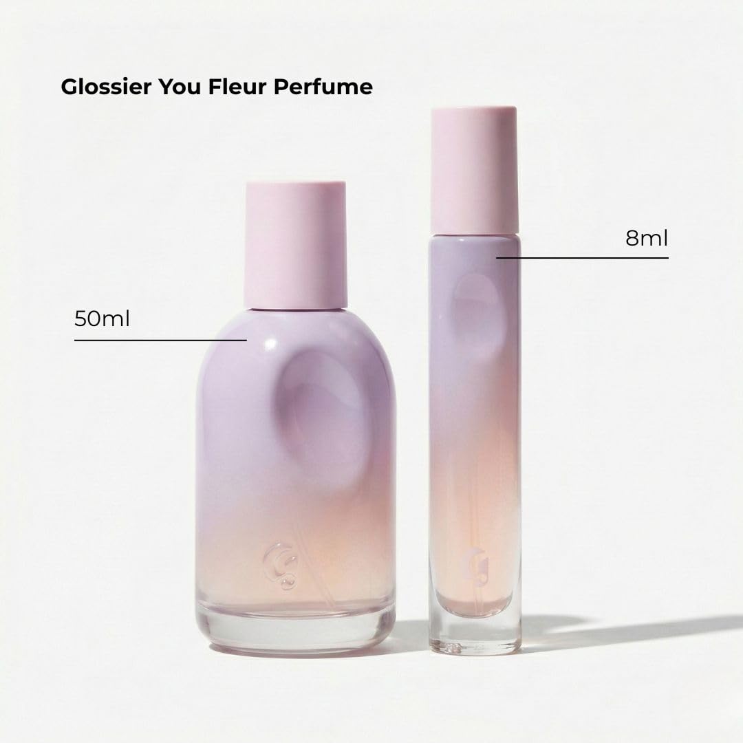 Glossier You Fleur Duo Perfume Gift Set: Fresh Floral Eau de Parfum with Ylang-Ylang, Apricot Skin & Ambrox Notes GlossierBuy Supplements Australia