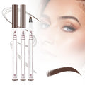 2PCS New Waterproof Brow Pencil with Micro-Fork Tip, 3D Magic Eyebrow Pencil 4-Head Split Waterproof Long-lasting,Fine Stroke Eyebrow Pen Makeup Eyebrow Pencils Stay on All Day (Brown) GenericBuy Supplements Australia