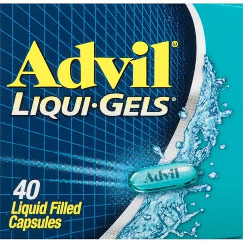 Advil Liqui-Gels Pain Reliever And Fever Reducer, Pain Medicine For Adults With Ibuprofen 200mg For Headache, Backache, Menstrual Pain And Joint Pain Relief - 40 Liquid Filled Capsules AdvilBuy Supplements Australia