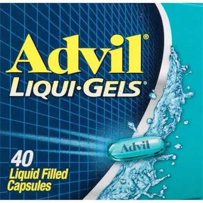 Advil Liqui-Gels Pain Reliever And Fever Reducer, Pain Medicine For Adults With Ibuprofen 200mg For Headache, Backache, Menstrual Pain And Joint Pain Relief - 40 Liquid Filled Capsules AdvilBuy Supplements Australia