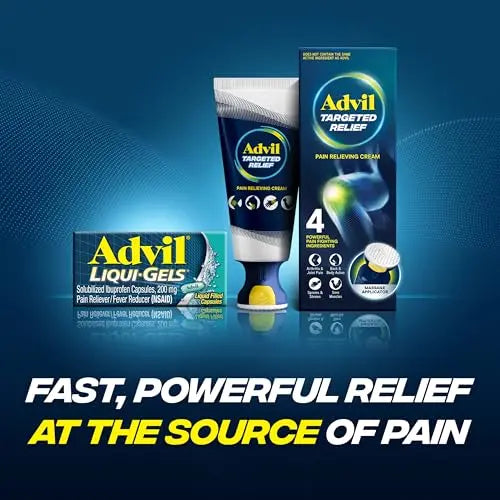 Advil Liqui-Gels Pain Reliever And Fever Reducer, Pain Medicine For Adults With Ibuprofen 200mg For Headache, Backache, Menstrual Pain And Joint Pain Relief - 40 Liquid Filled Capsules AdvilBuy Supplements Australia