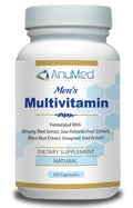 Men’s Multivitamin Supplement – Daily Energy, Immune & Heart Support – with Zinc, Magnesium, B12, CoQ10, Turmeric, Ginseng & More – 60 Vegetable Capsules – AnuMed AnuMed InternationalBuy Supplements Australia